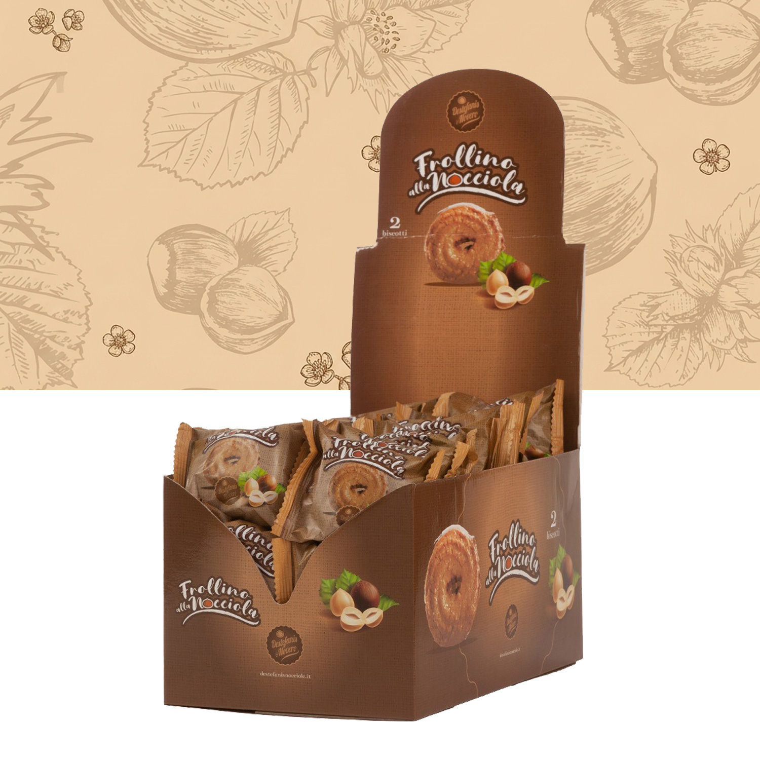 Frollino alla Nocciola 35g - Espositore 35 pezzi