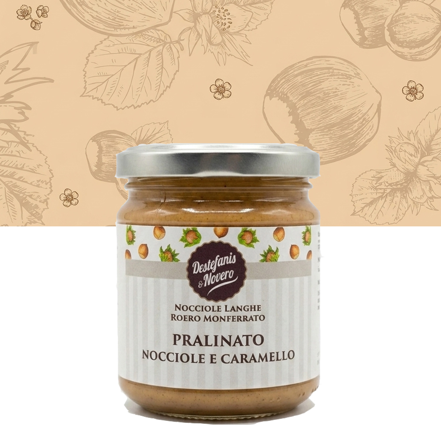 Pralinato nocciole e caramello 150g